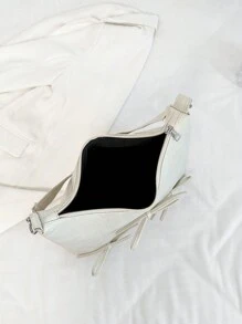 Fashionable Solid Color Bow Decoration Large Bag, Simple Shoulder Bag, Suitable For Shopping, Wallets, Shopping, Young Women, College Students, Newcomers, White-Collar Workers. They Are Very Suitable For Offices, Universities, Work, Business, Commuting, Outdoor, Travel, And Outings