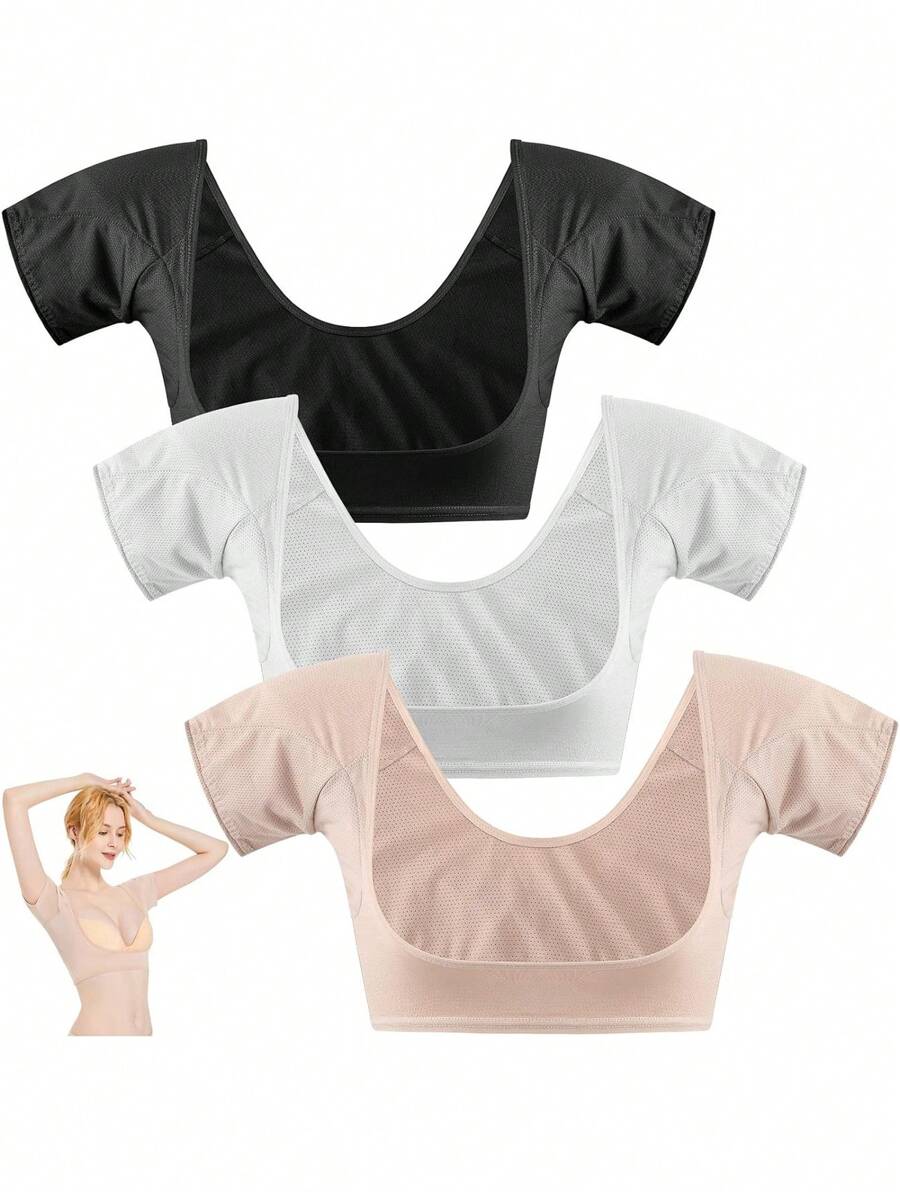 1 pieza Chaleco absorbente del sudor axilar, almohadillas lavables para el sudor axilar, protectores de sudor transpirables para axilas a prueba de sudor lavables para mujeres, niñas y señoras, para axilas y hombros, a prueba de sudor y de secado rápido (L) Cuidado del Body para viaje, deporte, exterior, verano, pegatinas, corazón de San Valentín para mujeres