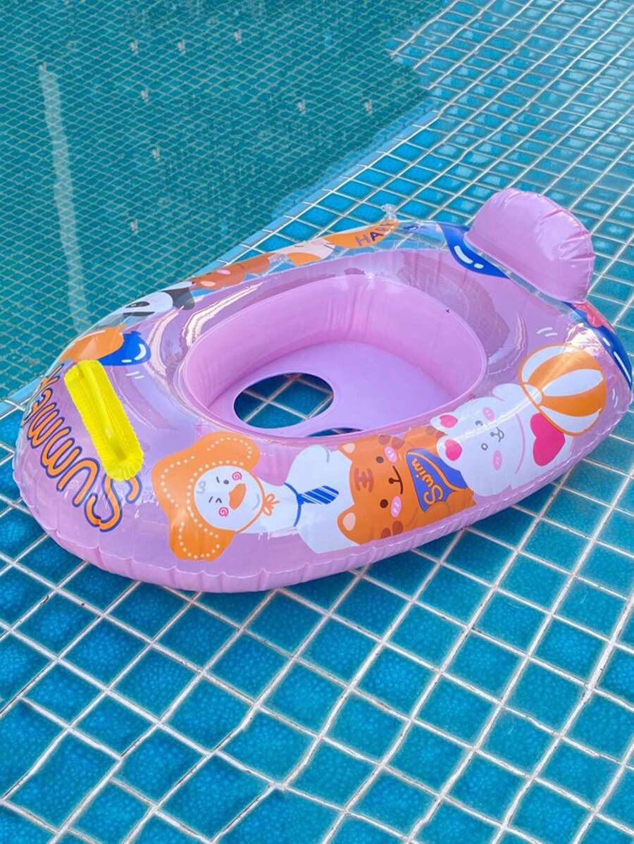 1 pieza Salvavidas inflable con estampado de dibujos animados - panda rosa - Ver 1