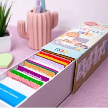 Mi Estuche de Pictos Bilingüe Tarjetas con Pictogramas Ingles Español GEU Material Didactico - Agua verde azul - Ver 4