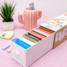 Mi Estuche de Pictos Bilingüe Tarjetas con Pictogramas Ingles Español GEU Material Didactico - Agua verde azul - Ver 5