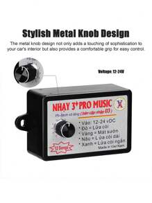 12v 24v Universal Nhay 3+Pro Car Music Horn Controller Horn Speaker Sound Control Unit With With 12 Sound Effects Switching For Car Truck Marine Boat - Black - View 3