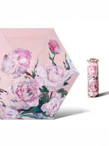 迷你伞1把，便携式遮阳伞，防紫外线口袋伞，油画风格迷你伞，春夏精选，伴娘礼物，房间装饰，卧室装饰，海滩，旅行，男女通用，度假，可爱小物 - 彩色 - 查看 13