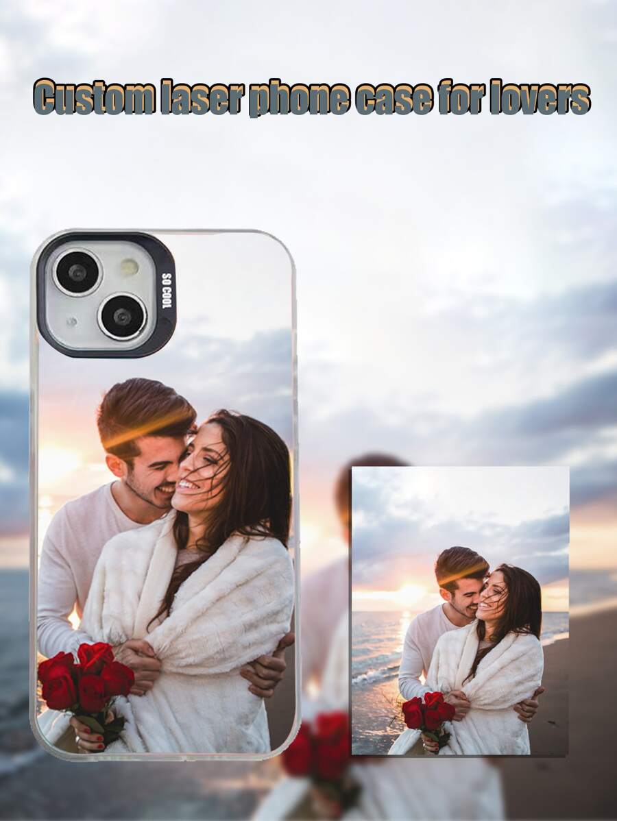 Apple One Personalized Laser Gradient PC+Silicone Phone Case, Compatible With IPhone 15, IPhone 15 Plus And IPhone 15 Pro Max Wedding - Multicolor - View 1