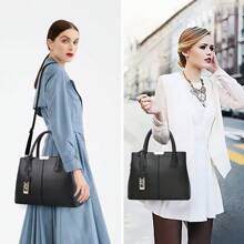 AMIARYA Bolso Para Impermeable Elegante Negra Dama Viaje Para Laptop - Negro - Ver 2