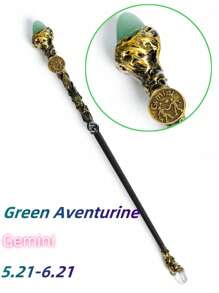 12 Zodiac Elegant Handmade Crystal Magic Wand, Suitable For Witches And Wizards Role-Playing - 30cm/11.8inch - View 19