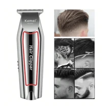 Kemei 复古风格雕刻理发器，专业理发沙龙理发器，父亲节礼物