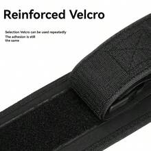 1入專業強化訓練臀橋帶，男女皆宜，舉重與臀部保護輔助，瑜伽與家庭運動推帶啞鈴臀部推腰帶，健身輔助器材 - 黑色 - 查看 9