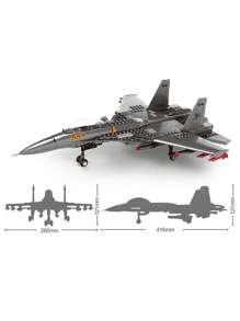 Large Aircraft Building Blocks, SR-71 Blackbird Reconnaissance Aircraft / WZ10 Helicopter Gunship / F-15 Hawk Fighter / P51 Mustang Fighter, Home Office Decoration, Collectible Building Block Toys,For Birthday Gifts,Christmas Toys