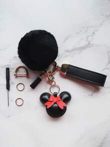 1 pieza Llavero de bola de pelo con colgante para bolso o coche - bola de pelo - Ver 11