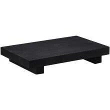 Organizador de encimera de baño, soporte de pedestal de madera, bandeja decorativa de estilo rústico, portajabón para decoración de cocina, hogar, baño, decoración de otoño, vuelta al colegio - Talla única - Ver 2