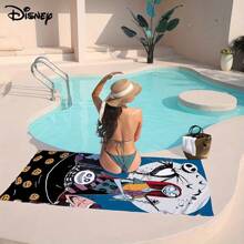 MIN ISO No use 1入組「鬼夜驚魂前夜」沙灘毛巾，超強吸水和快速乾燥遊泳毛巾，輕量柔軟的沙灘毯，適用於海灘、游泳、戶外露營旅行等，理想的沙灘必備品 - 藍色 - 查看 3