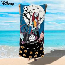 MIN ISO No use 1入組「鬼夜驚魂前夜」沙灘毛巾，超強吸水和快速乾燥遊泳毛巾，輕量柔軟的沙灘毯，適用於海灘、游泳、戶外露營旅行等，理想的沙灘必備品 - 藍色 - 查看 1