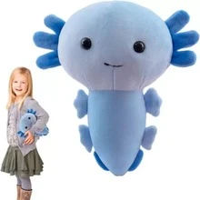 Peluche axolotl suave 20 cm, lindo axolotl de peluche, muñecos de peluche Kawaii, regalo de axolotl, Peluche Ajolote Colores Adorable Axolotl - Verde - Ver 6