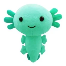 Peluche axolotl suave 20 cm, lindo axolotl de peluche, muñecos de peluche Kawaii, regalo de axolotl, Peluche Ajolote Colores Adorable Axolotl - Verde - Ver 2