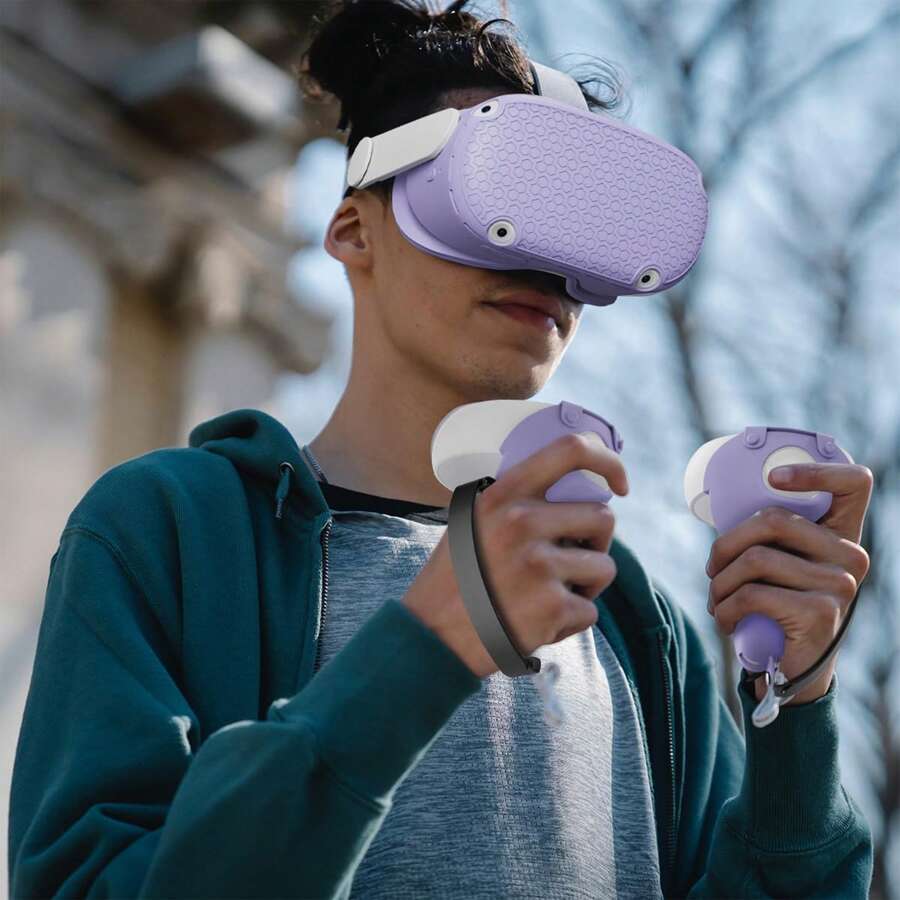 5 Packs For Oculus Quest 2 Silicone Cover, Protective Cover Accessories