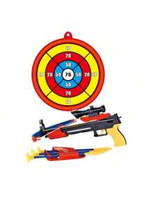 AZ Import PS0968 Archery Crossbow Bow & Arrow Toy Set With Target, Toy Crossbow For Indoor & Outdoor Garden Fun Game - Multicolor - View 2
