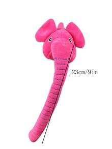 1 con voi hồng dễ thương nhồi bông với mũi dài, quà tặng sinh nhật, mặt dây chuyền nhồi bông - Nhiều màu - Xem 4
