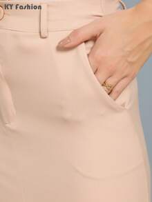 Women Skirts - 米色 - 查看 7