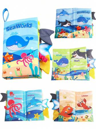 Baby Books 0-6-12 Months, Indestructible Baby Crinkle Books And Fabric Books, Best Baby Shower Early Education Baby Books, Baby Book Toys With Rustling Sounds (1 Piece)