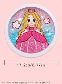 1入組人像圖案DIY鑽石畫 - 彩色 - 查看 7