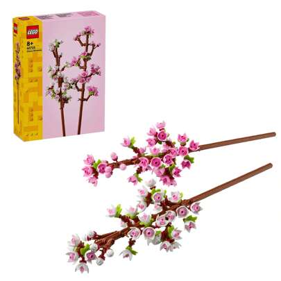 LEGO 40725 Iconic Cherry Blossom, Pink And White Buds,Lego Flowers Set Toy Room Decoration
