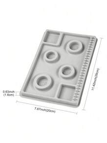 1pc Small Plastic Jewelry Design Board & Bead Roller, Suitable For Bracelet & Necklace Diy Making