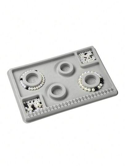 1pc Small Plastic Jewelry Design Board & Bead Roller, Suitable For Bracelet & Necklace Diy Making