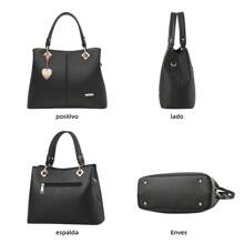AMIARYA Women Top Handle Bags - Black - View 4