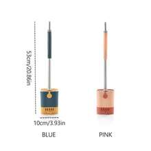 1pc Wall-Mounted Toilet Brush No Blind Spot Cleaning Toilet Toilet Household Cleaning Brush With Drain Tray Set
