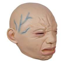 Crying Mask Full Head Crying Doll Head Cover Bar Secret Room Haunted House Mask Party Props Crying Face Mask - Flesh Color - View 11