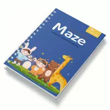 Libro de puzzle de laberinto atractivo para niños - Impulsa la concentración y el desarrollo intelectual - Juguete educativo divertido para el aprendizaje temprano y el desarrollo de habilidades Escuela, estudiante, papelería, útiles escolares, libro de puzzles, libro, libros