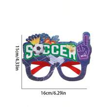 1 Kính dành cho người hâm mộ bóng đá Euro 2024, Đạo cụ tiệc theo chủ đề bóng đá - Nhiều màu - Xem 14