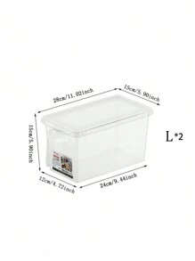 1set Japanese Style Refrigerator Storage Boxes, Drawer Freezer Organizer Containers For Food Preservation, Suitable For Homes, Kitchens, Outdoors, Parties, Gifts, Birthdays