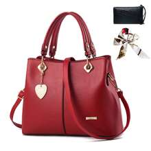 AMIARYA Women Top Handle Bags - Red - View 1