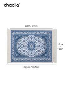 choxila 1 件咖啡垫、咖啡垫、咖啡杯垫、咖啡杯垫、饮料杯垫、碗碟干燥垫、桌垫、餐垫、鼠标垫、防滑耐热垫学校用品返校 - 藍色 - 查看 6