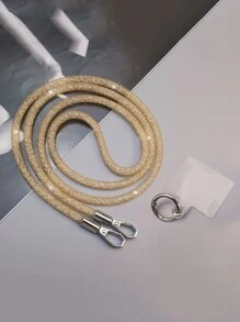 Nouveau sac bandoulière multifonctionnel avec strass, longue bandoulière amovible, pratique et élégant pour hommes et femmes. Design maille, cadeau idéal pour mère, famille, amis, anniversaire, vacances, accessoire de téléphone - Multicolore - Voir 22