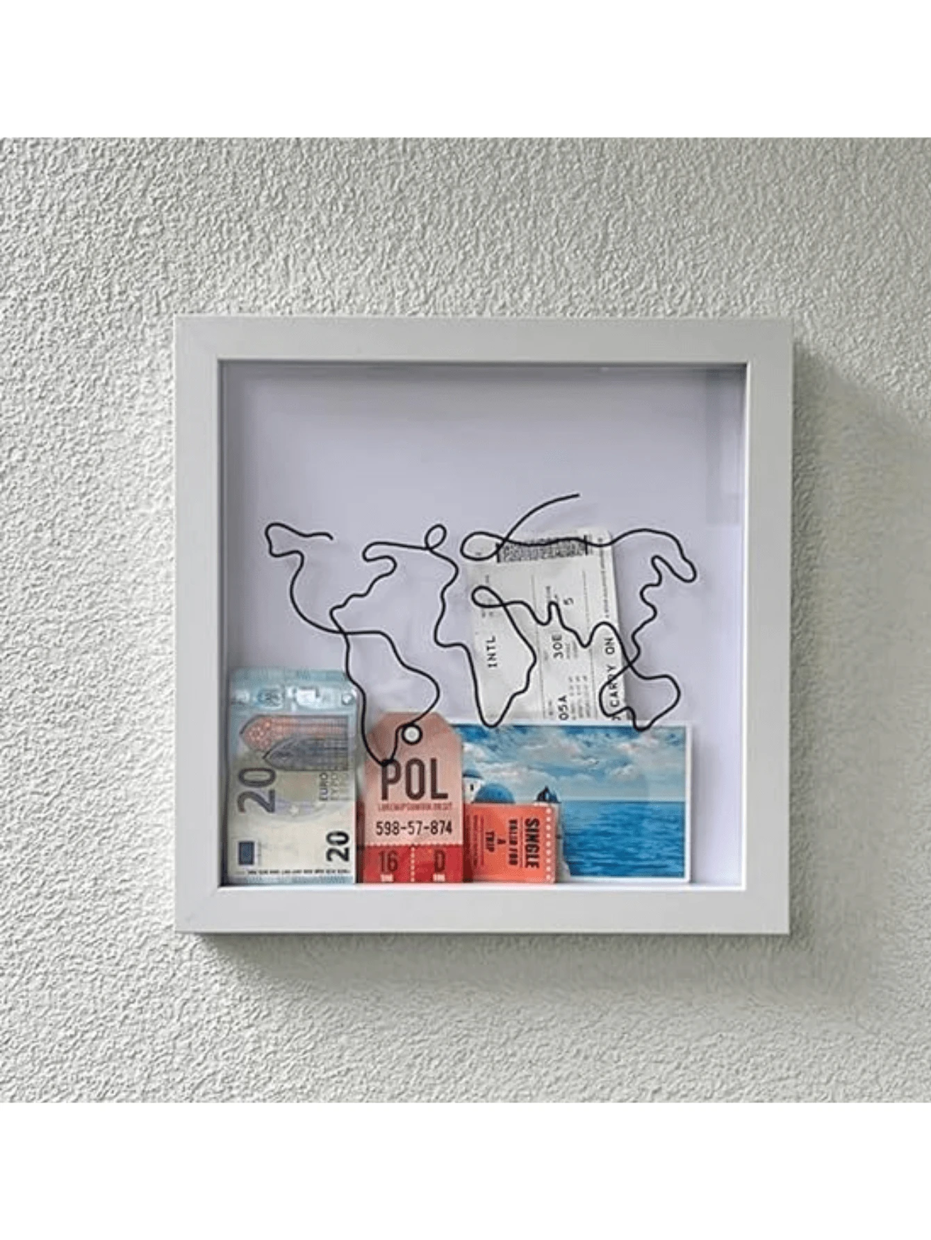 Postcard Storage Box, Travel Ticket Organizer, Picture Frame Storage