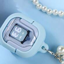 耳塞（3 个赠品：硅胶外壳 + 韩式钥匙扣 + Typec 数据线）彩色透明机身耳塞无线耳机带液晶屏防噪音带麦克风可接听电话包邮 - 多色 - 查看 3