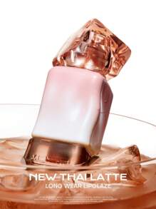 MISTINE Thai Latte 多汁唇彩，保湿唇部果冻，注入透明质酸、胶原蛋白肽、高色素、水润效果、不粘杯、防晕染、防脱色、轻盈触感，L04 芒果冰糕，1 包 2.6 克 - L04 MANGO SHERBET - 查看 3