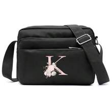 Bolso De Hombro Para Mujer Con Patrón De Letras, Elegante Y Conveniente Para Actividades Al Aire Libre Bolso De Teléfono Bolso Mensajero Bolsa De Varias Capas Monedero Para Mujer Útiles Escolares Para La Habitación De Residencia Universitaria Bolsa Vintage Estilo Bandolera Correa Geométrica Bolso Cruzado En El Pecho Para Mujeres Regalo