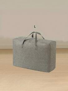 1 件多色（灰色、卡其色）布质收纳袋，防护服装袋，可折叠旅行收纳袋，大容量多功能衣柜季节性衣物收纳袋，床下收纳袋 - 灰色 - 查看 13