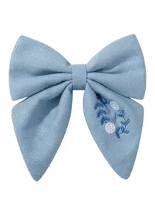 1-3 piezas Nuevos clips para el cabello con bordado floral y lazo para niños, adecuados para uso diario casual, festivales y vacaciones
