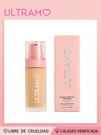  ULTRAMO Base de Maquillaje V2280 Fundación Líquida Ligera E Impecable,A Prueba De Agua, De Cobertura Total Sin Poros, Control De Aceite, Resistente Al Sudor, De Acabado Mate Duradero Y Transpirable Protección solar SPF15 PA++