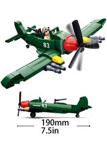 Large Aircraft Building Blocks, SR-71 Blackbird Reconnaissance Aircraft / WZ10 Helicopter Gunship / F-15 Hawk Fighter / P51 Mustang Fighter, Home Office Decoration, Collectible Building Block Toys,For Birthday Gifts,Christmas Toys