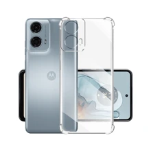 Kit Moto G24 Capa Anti Shock + Película de Privacidade Moto G24 - Transparente - Visão 2