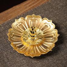 Coils Incense Burner Holder, Brass Incense Holder, Gold Lotus Incense Sticks Holder, Incense Coils Spiral Design For Long-Lasting Fragrance Meditation Yoga Decor Home - Multicolor - View 8