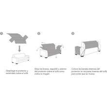 Ecommerc3 Reversible Sofa Cover For 2 Seater XL Sofa - Extra Soft Touch Sofa Cover And Maximum Fit - 黑色 - 查看 4