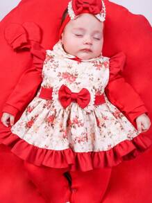 Baby Girls Rompers - Rojo - Ver 1