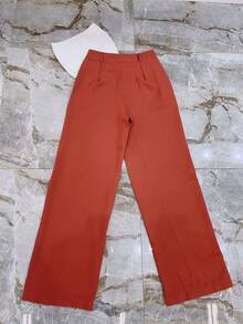 Women Pants - 玫紅色 - 查看 4